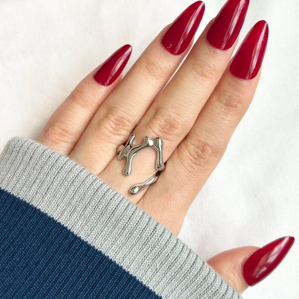 Vintage Inspired Luxury Silver Tone Ring